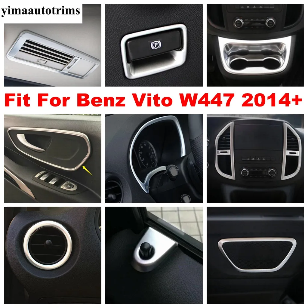 

Dashboard / Water Cup Holder / Air AC / Handle / Spealer Cover Trim For Mercedes-Benz Vito W447 2014 - 2025 Accessories Interior