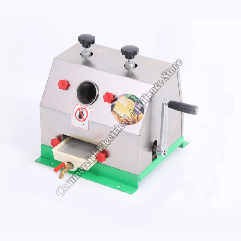 Sugarcane Juicer No Power Supply Required Small Stall Commercial Stainless Steel Hand-operated Sugarcane Ginger Juicer