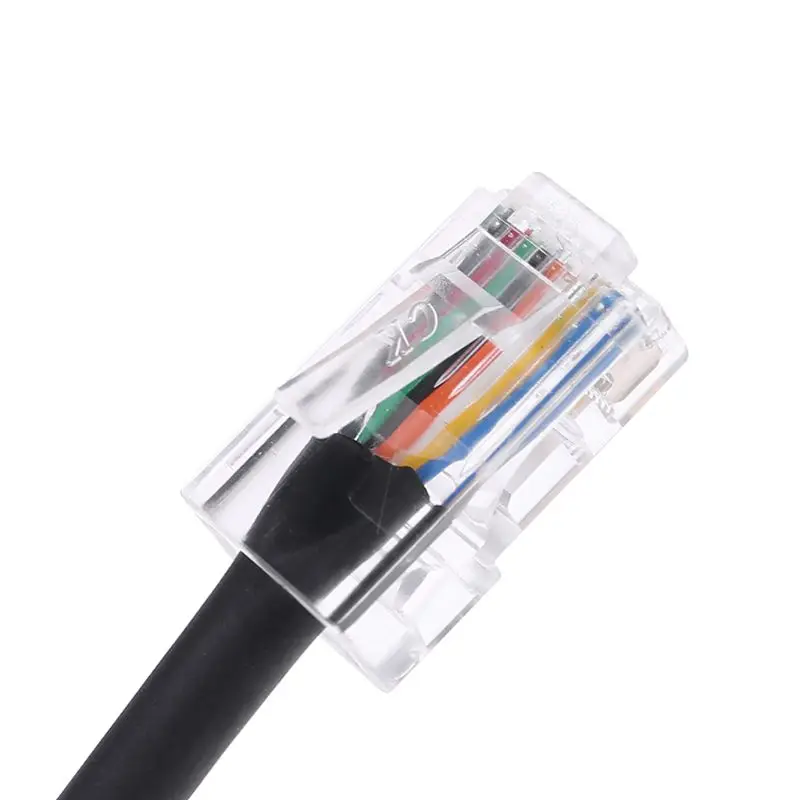 Adaptador cable micrófono con enchufe modular 8 pines a RJ-45 para micrófono Yaesu MD-200 MD-100 FT-450