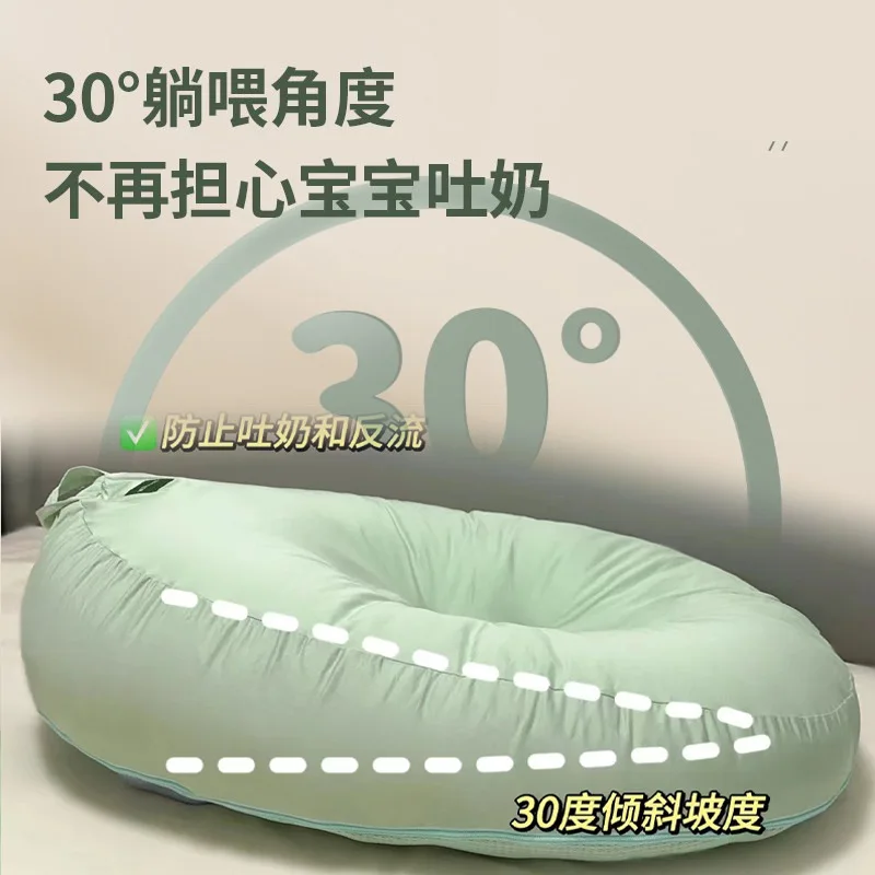وسادة منحدر مضادة للبصق للرضع من الفئة أ وسادة تغذية مضادة للتدفق لحديثي الولادة وسادة نوم للاستلقاء