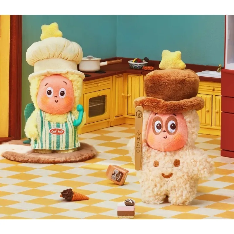 المنتج الأصلي الأصلي لـ Pop Mart 123! نجمة الناس القطيفة الديكور العصرية صندوق أعمى الدمى هدايا عيد الميلاد مفاجأة