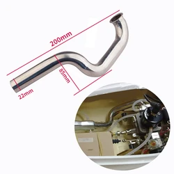 200mm TFL Stainless Steel Exhaust Pipe Front Bend Pipe 26-35cc Engine Haijingang 113 Gasolin Boat Special