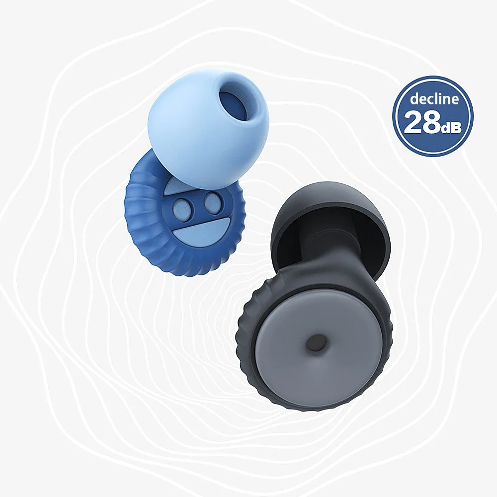 1 Pair Soft Silicone Noise Reducing Earplugs Reusable Waterproof Swim Earplug Concert Ear Plug Sound Insulation Ear Protectors