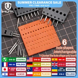 WUTA-Tête de poinçon en cuir pointu, fer à piquer de resubdivision, poinçons à trous ronds, burin à cuir bricolage, outils d'artisanat du cuir