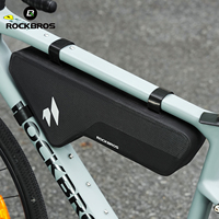 ROCKBROS Bicycle Bags Waterproof Bike Down Tube Front Frame Bag Cycling Luggage Storage Bag Bikepacking For MTB Road Gravel Bike