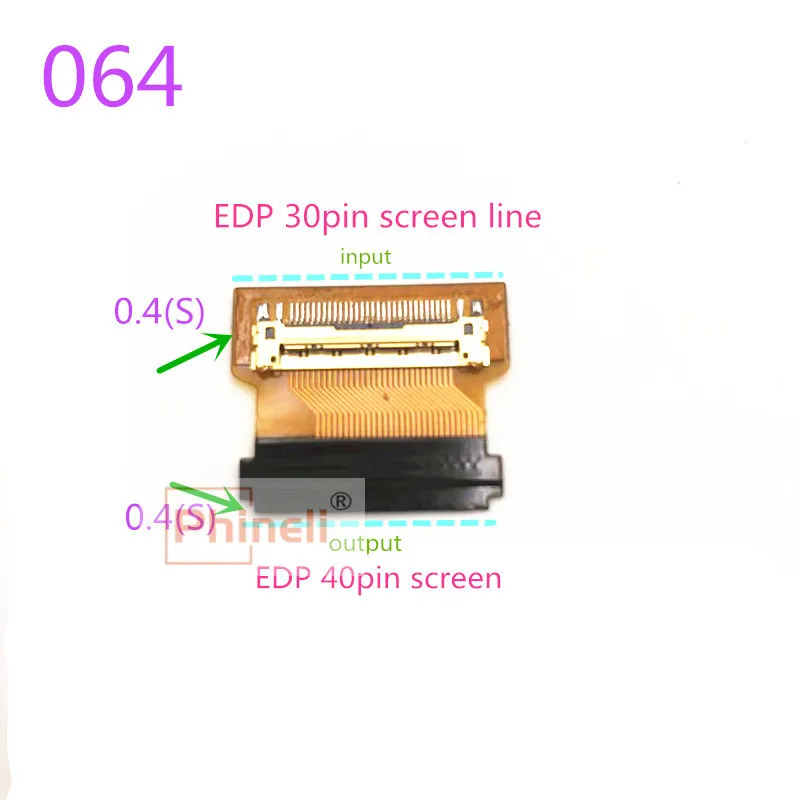 

screen LED EDP 30pin to 40pin 30PIN to 30pin converter cable adapter 2Lanes 0.4mm 0.5mm connector cable