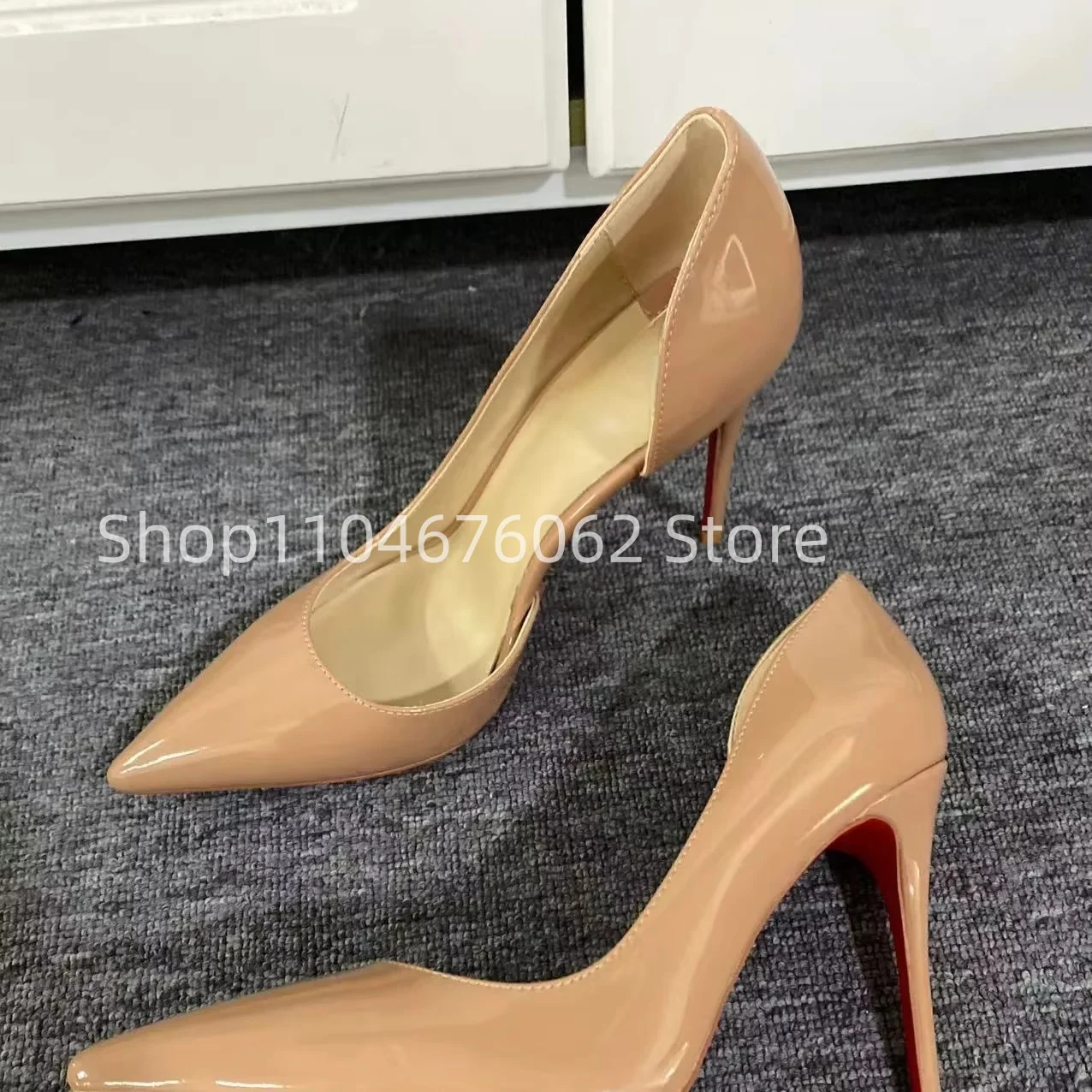 

Women's Nude Classic Design Spring 2025 NewHigh Heels With Pointy Toes And Thin Soles Commuter Office Women's Single Shoes