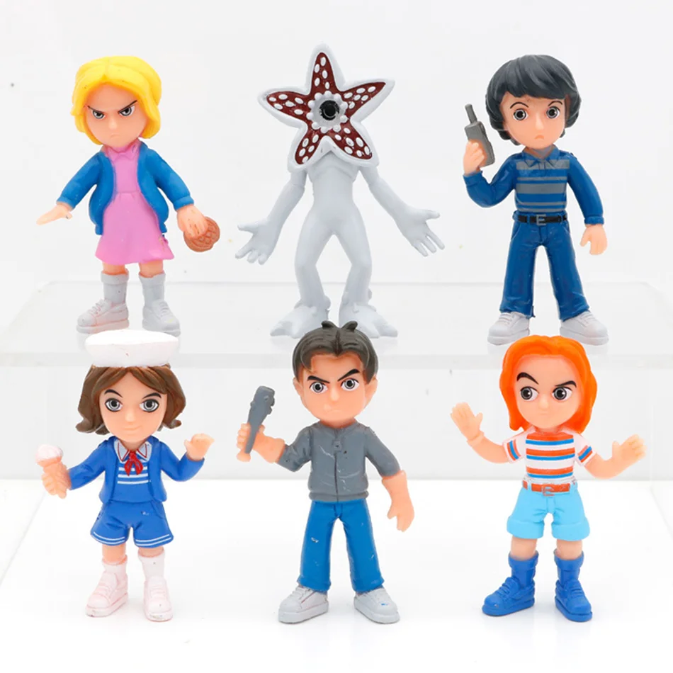 Nieuwste Periferie Demogorgon Elf Dustin Barb Steve Action Figure Model 6 stks/set Collectie Speelgoed voor Kinderen Gift