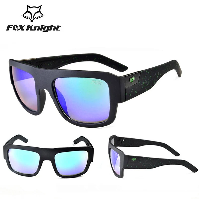 Sports Sunglasses Men Women Fox Knight Brand Designer Square Eyewear Accessories Classic Driving Sun Glasses for Men UV400