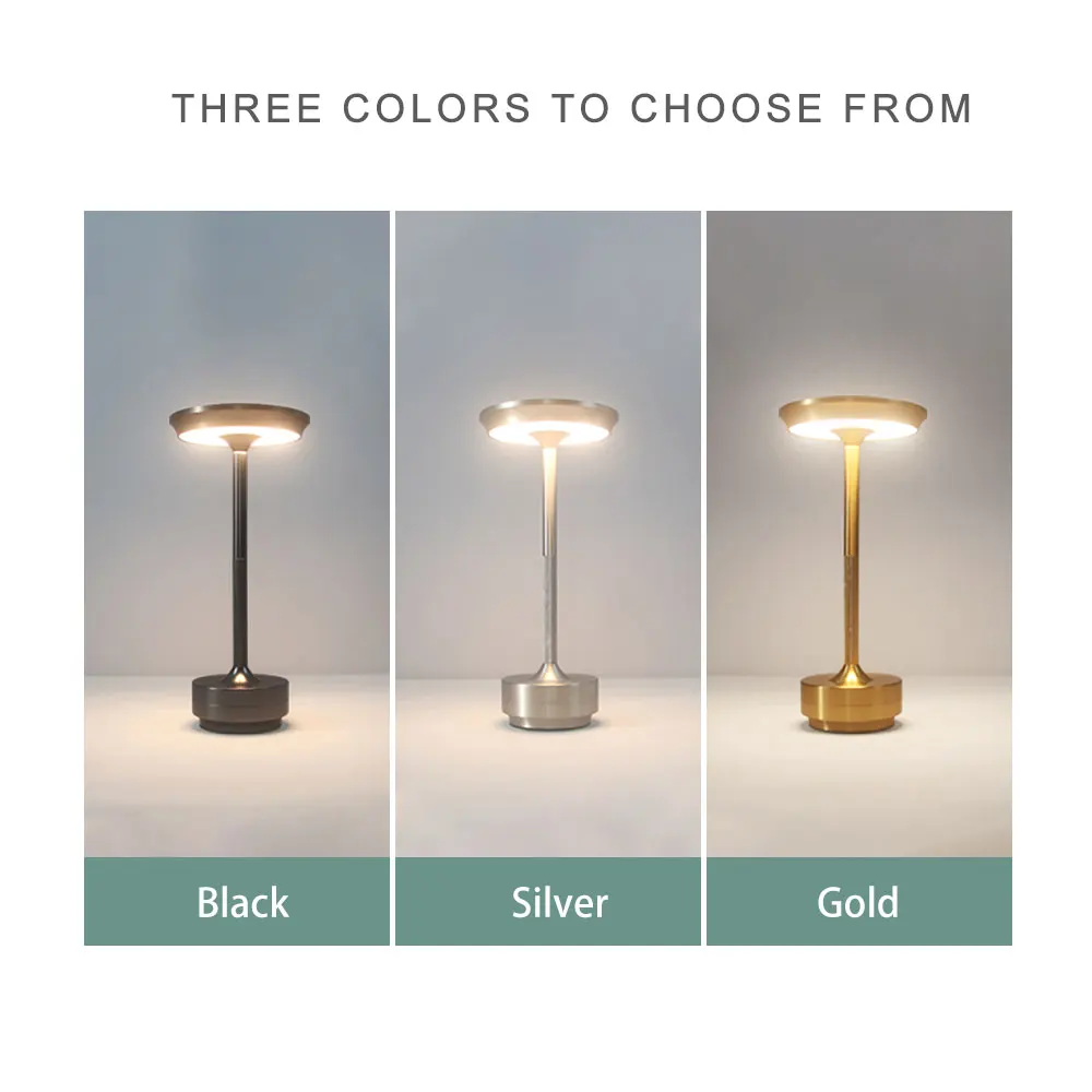 Luz LED de noche recargable para decoración de escritorio, luz táctil de 5V, USB, para café, Bar, restaurante, dormitorio, estudio, mesita de noche