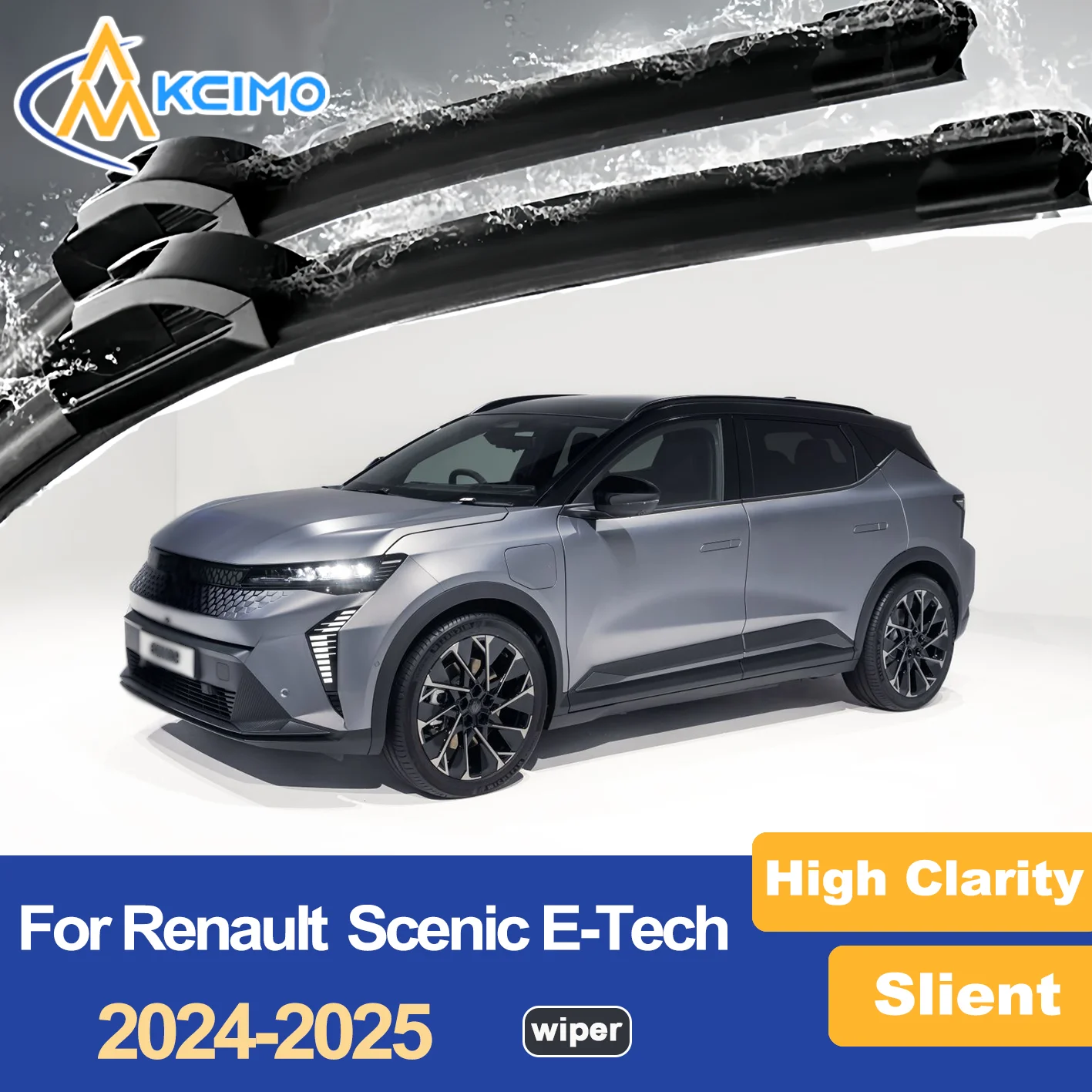 

Premium Wiper Blades for Renault Scenic E-Tech 2024-2025 Streak-Free, Durable Ideal for Clear Visibility