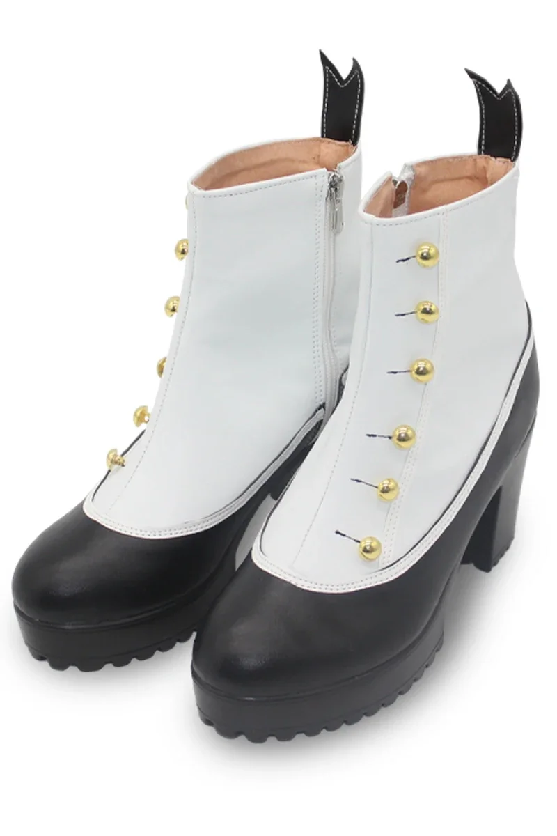 PJSK Kamishiro Rui Cosplay Shoes Game Cosplay High Heels PU Leather Shoes Big Size Halloween Party Boots Custom Made