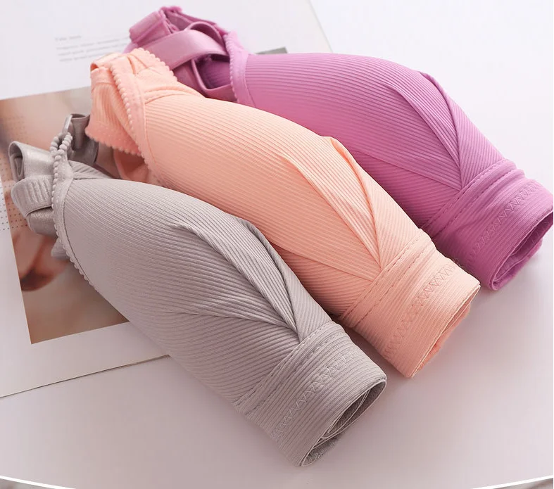 Sutiã de amamentação com botão frontal, sem anel de aço, tamanho fino, beleza, lingerie confortável, sem rastros, sutiã para mulheres grávidas