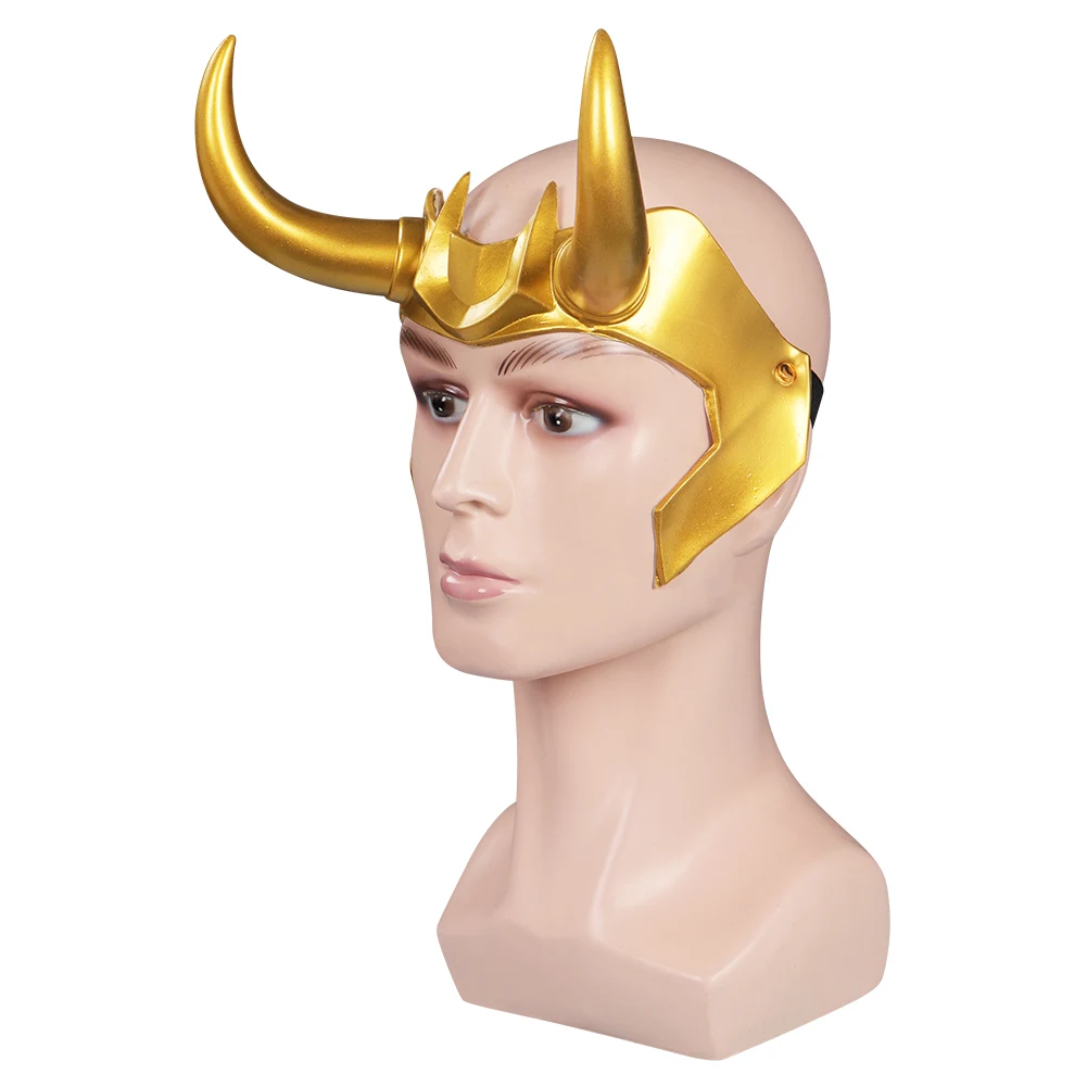 Masque Loki pour homme et femme, masque de cosplay Sylvie, accessoires de costume de bande de sauna, casque en latex, masque d\'Halloween,