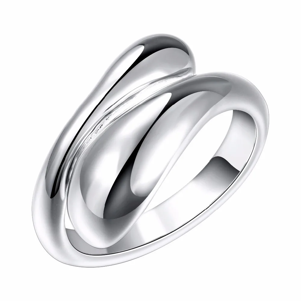 Water Drop 925 Sterling Silver Rings For Women Bijoux, Cute Opening Adjustable Ring Anillos De Plata 925 Anel Feminino Jewelry