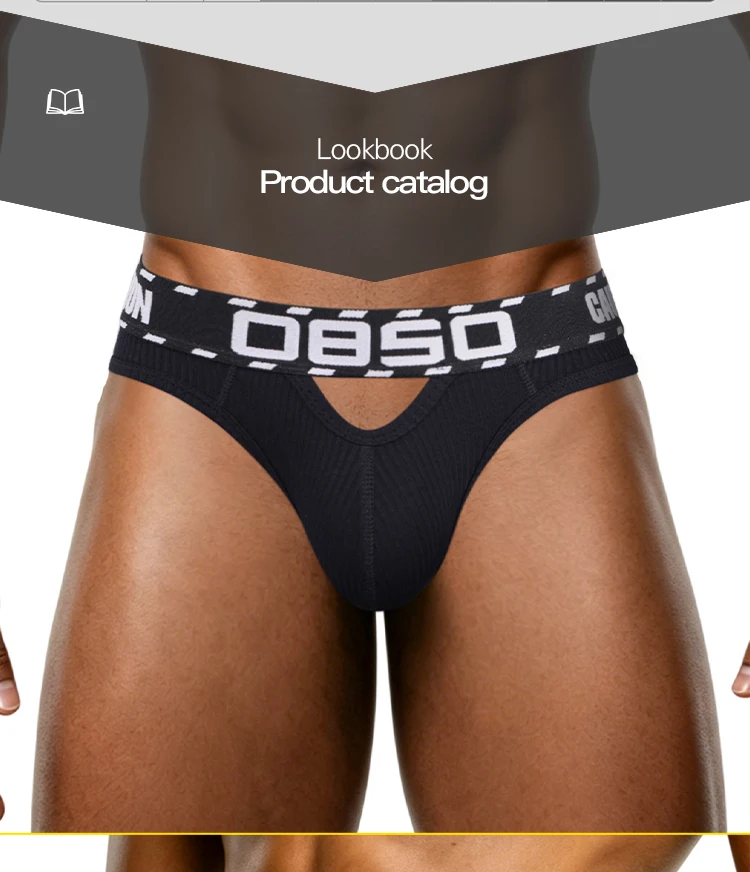 Calzoncillos de algodón para hombre, sexy, con diseño hueco, cintura baja, cinturilla con estampado de advertencia, transpirables, con bolsa 3D acanalada, bragas de verano