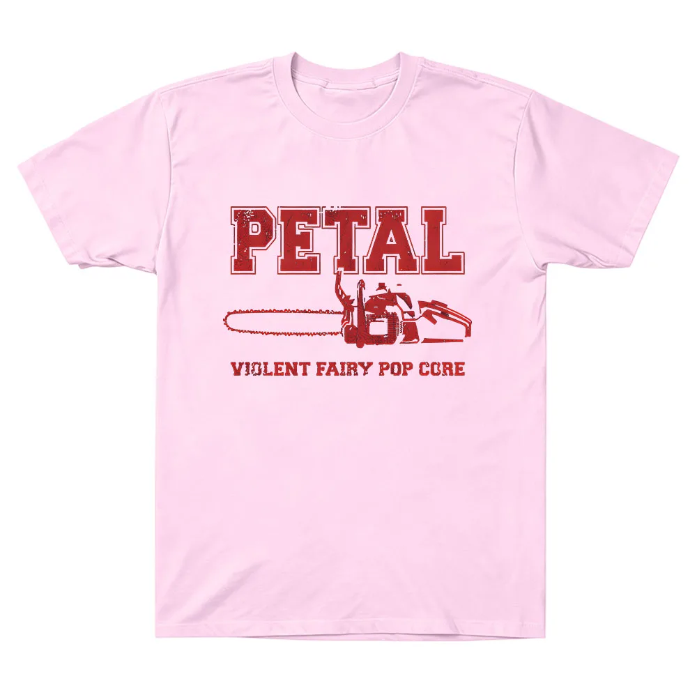 Petal Chainsaw T-shirt Ariana Grande Vintage Graphic Print T Shirt Unisex  Aesthetic Street Style Short Sleeve Cotton Casual Tee