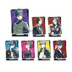 Anime Mini Action Figure Doll Narukami Yu Yuki Makoto Shiomi Kotone Amamiya Ren Acrylic Stand Model Plate Cosplay Toy