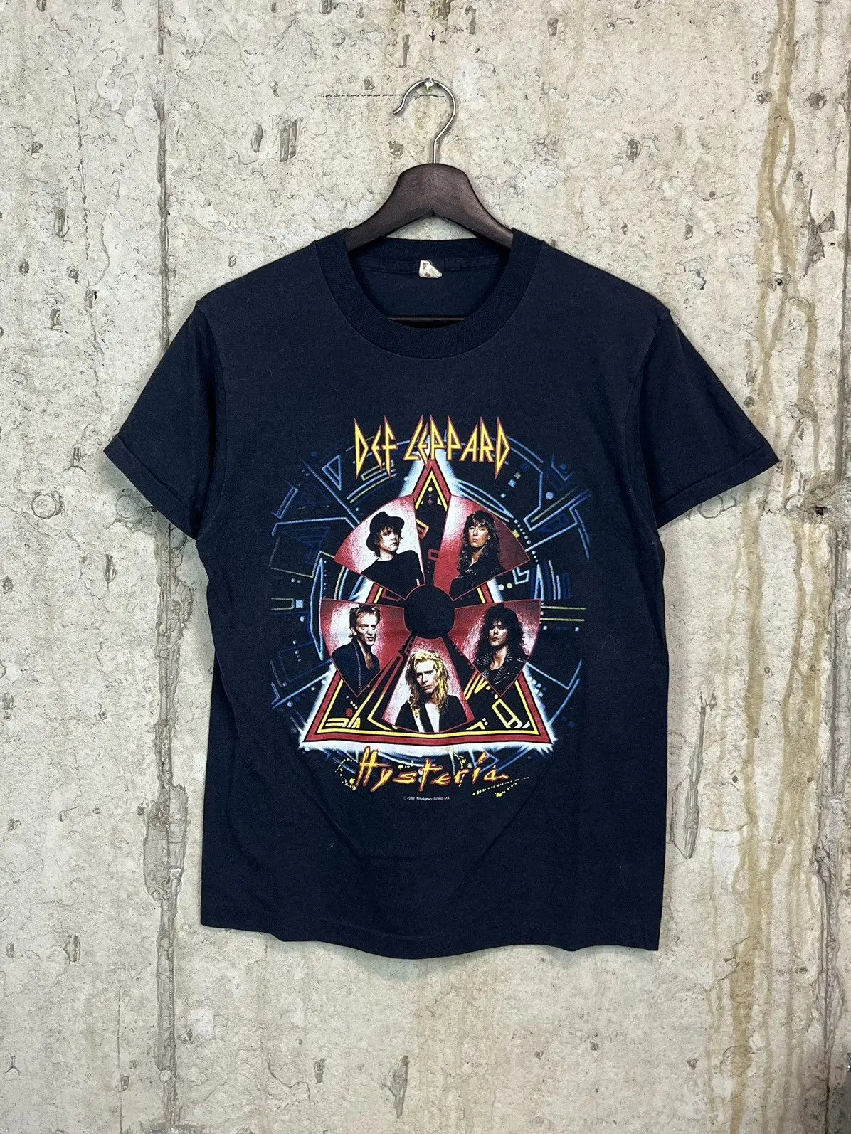 

Vintage 1988 Def Leppard Hysteria Concert Tour T-Shirt Y2k Short Sleeves Classic High-end Luxury hot product Oversized Unisex