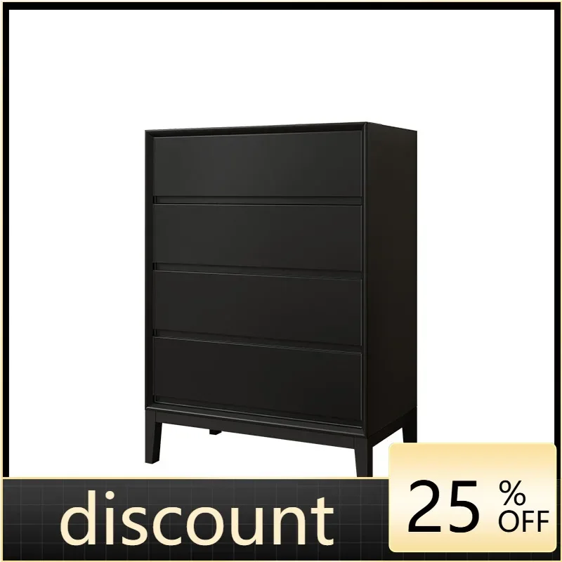 

LMM minimalist solid wood four-chest cabinet bedroom light luxury modern living room drawer five-chest cabinet