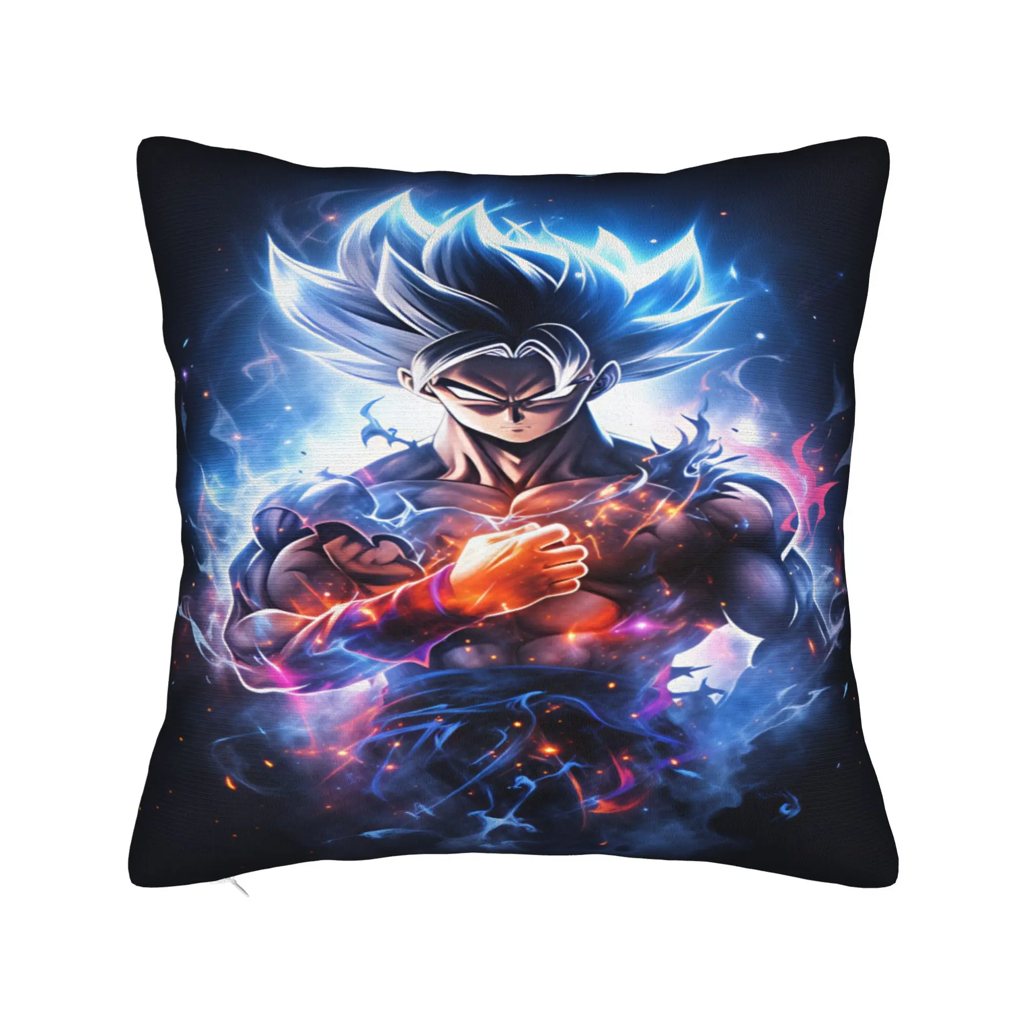 Son Goku Pillow Cover Dragons Balls Print Cushion Cover Retro Trendy Pillow Case For Sofa Car Home Decor