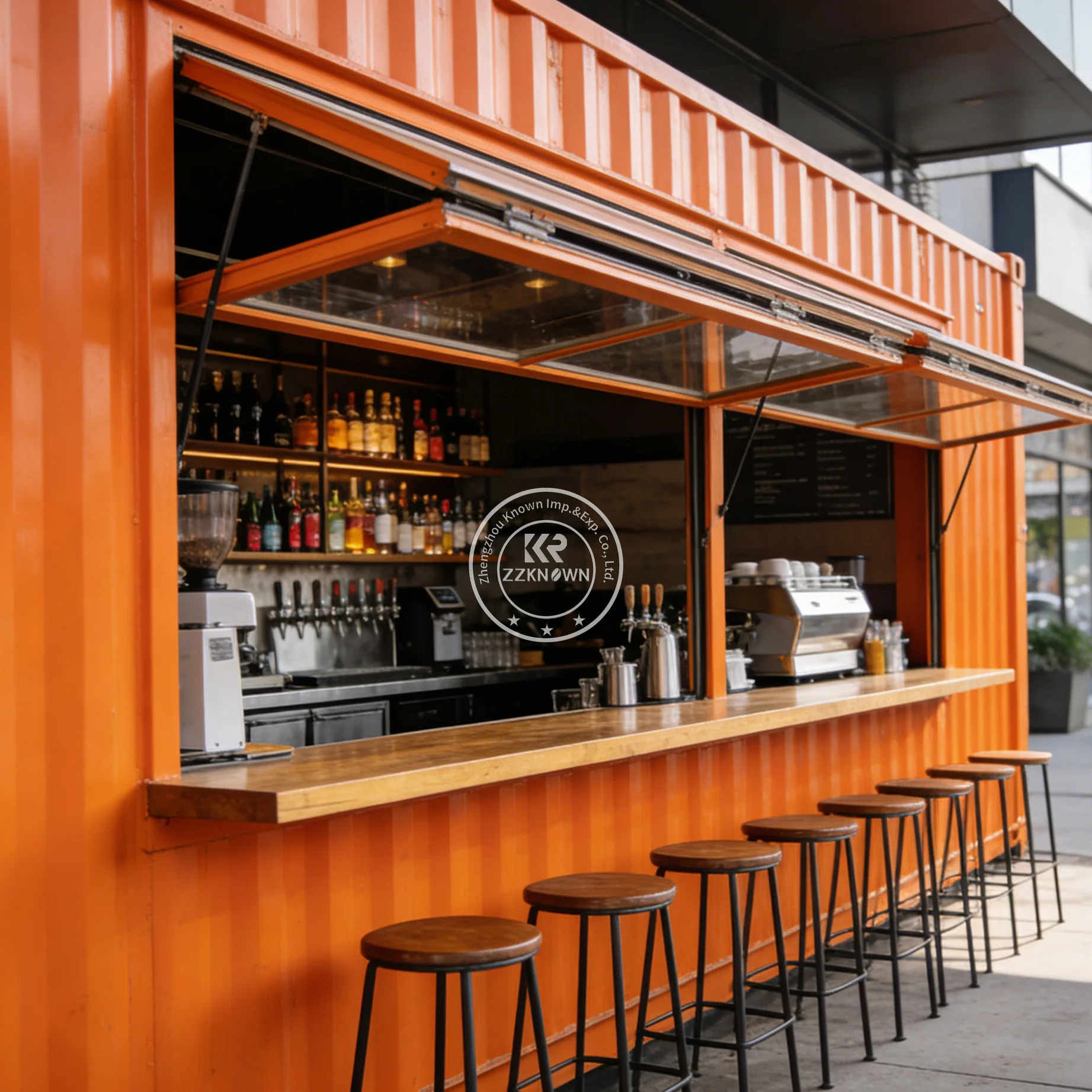 

Modern Modular Container Bar Outdoor Sandwich Bakery Snack Shop Luxury Container Restaurant For Business
