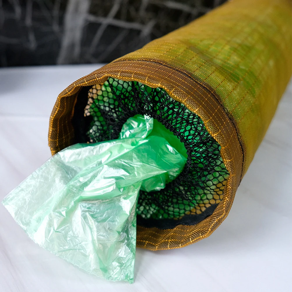 

3pcs Kitchen Storage Bags Trash Plastic Buggy Mesh Dispenser Refrigerator Nylon Hanging Garbage ganizers Bag Holders Space