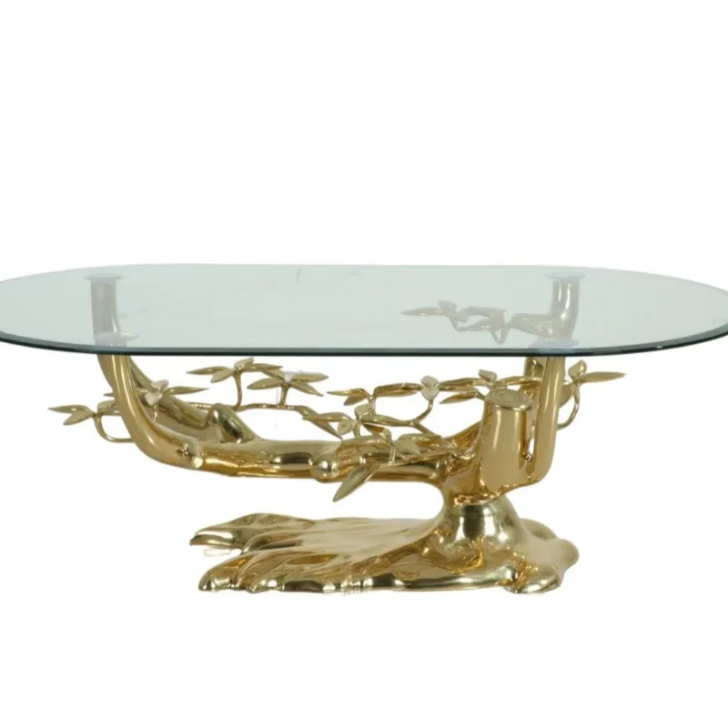 

Household aluminum flower coffee table