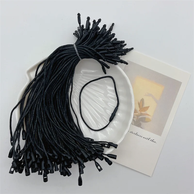 50/100/200 Pcs 20cm Wax Rope Clothings Tag Rope For Jewelrys Price Label With String Diy Jeans Shirt Clothing Tag Rope Wholesale