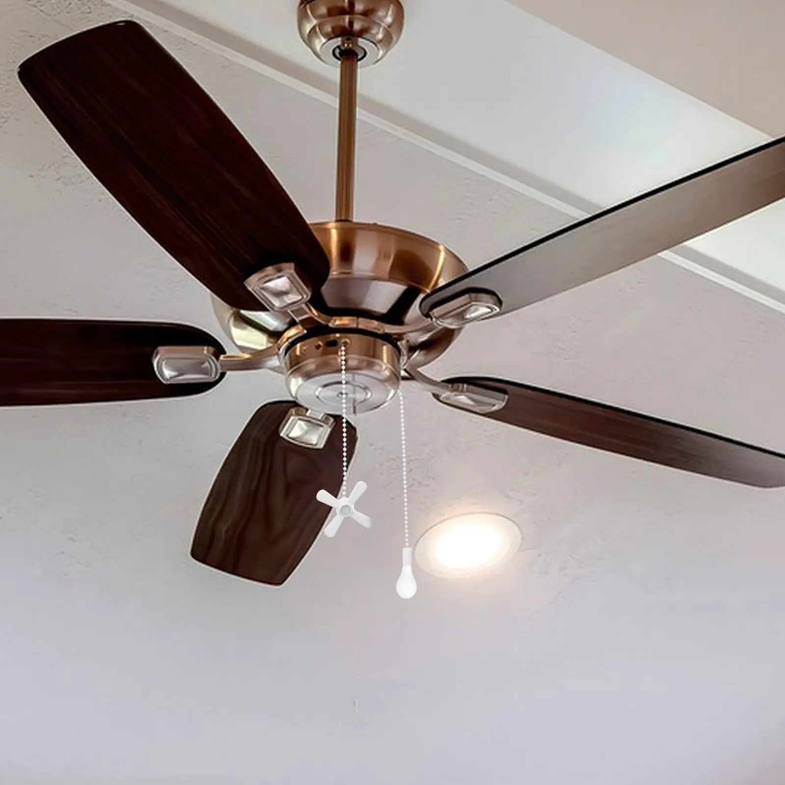 2 Pcs Ceiling Fan Pull Chain Ornaments Extension Replacement for Decorative Pulls
