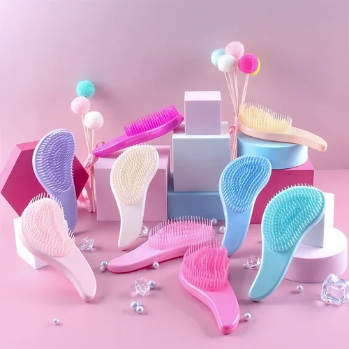 Imagen 2 del producto Peine mágico para desenredar, cepillo de pelo de masaje antiestático, cojín de aire para desenredar enredos, cepillo para el cabello, peine, herramientas de peinado para peluquero y salón