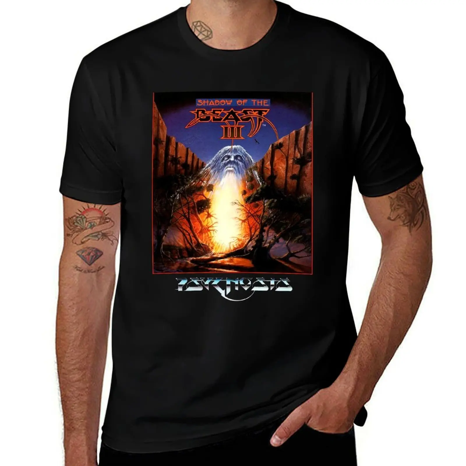

Shadow of the Beast 3 Cover HD T-Shirt plus sizes summer top t shirts for men cotton