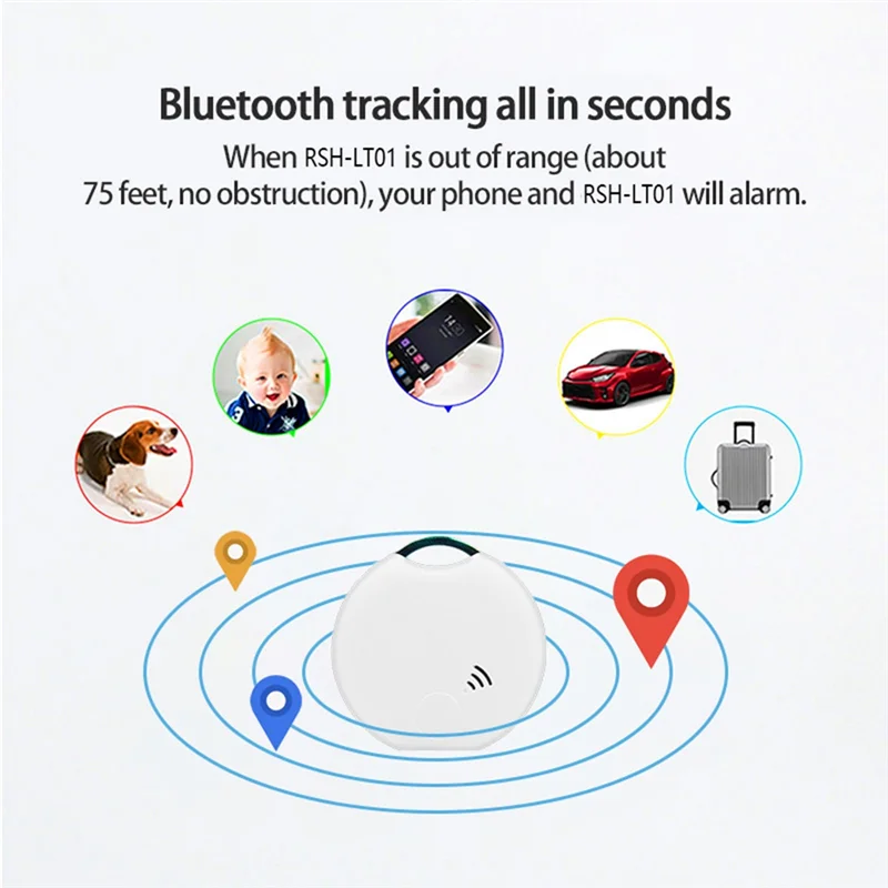 

B04B-Bluetooth Smart Airtag Tracker Устройство двустороннего поиска Android IOS Key Tracker Локатор предметов работает с Smart Llfe
