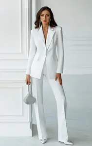 Ladies white trouser suits for weddings hotsell