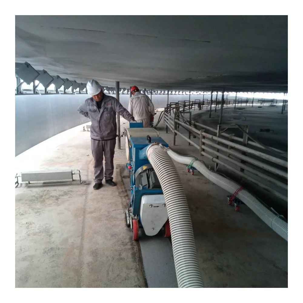 Factory Price Rust Coating Removal Internal Tank Floor Cleaning 270mm Portable Floor Shot Blasting Machine