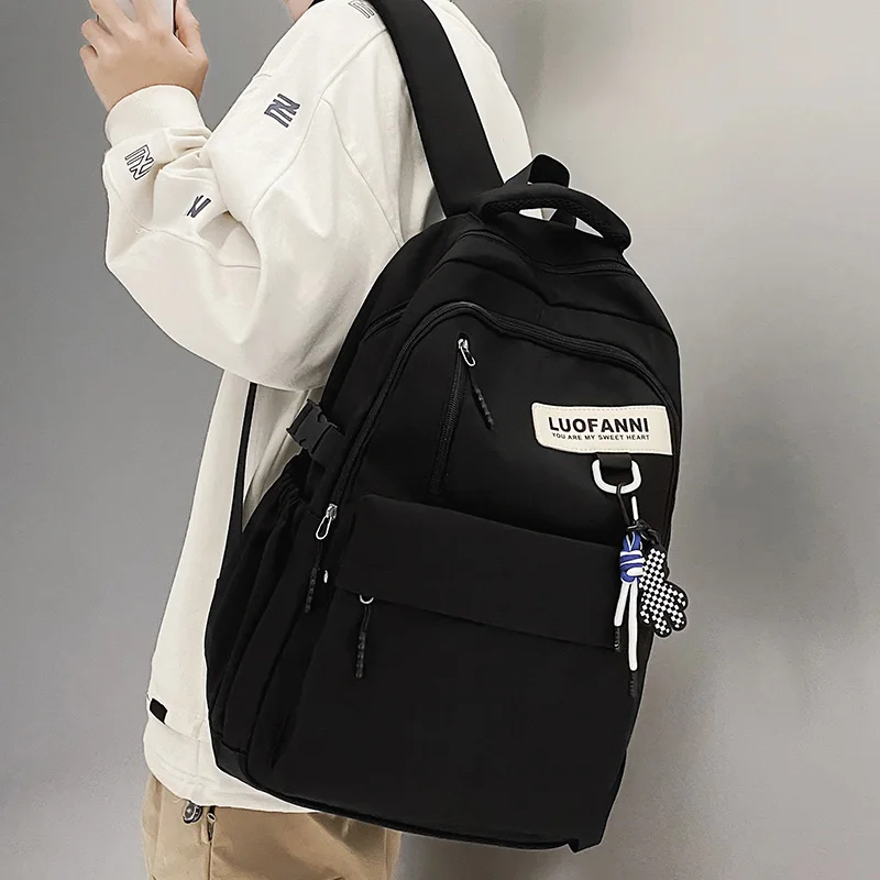 Men Women High Capacity Waterproof College Backpack Cool Girl Boy School Bag Lady Laptop Student Fashion Female Travel Book Bags