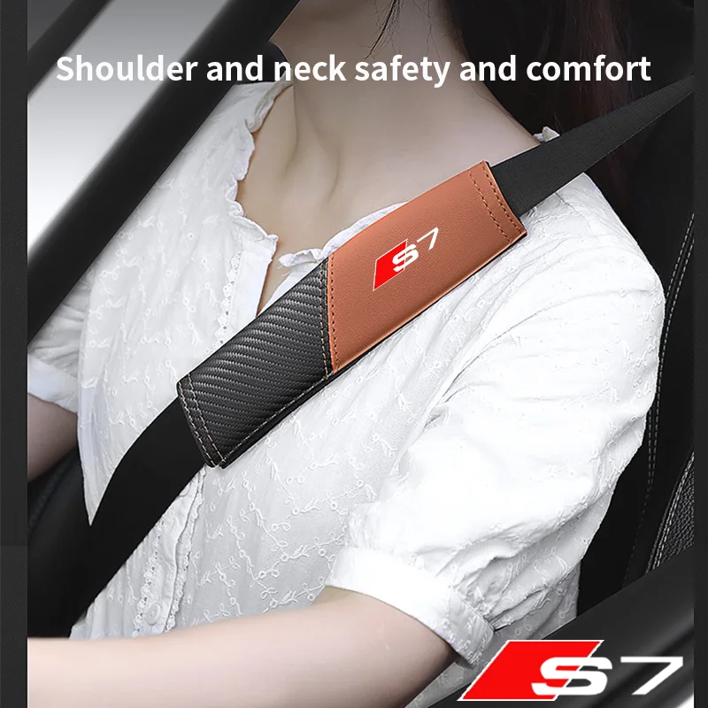 

1Pcs car seat belt cover shoulder pad interior accessories for Audi S7