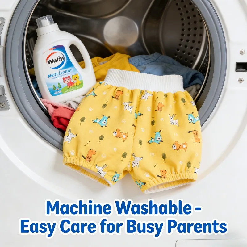 

Baby Potty Training Pants Waterproof Leak Proof Washable Diaper Cover Nighttime Bedwetting Solution for Toddler Toilet Learning