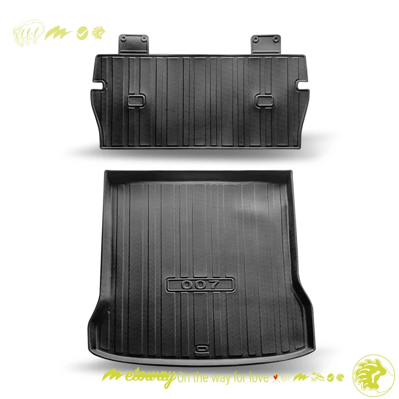 For Dongfeng eπ  eπ007 2024 Custom Fit Car Trunk Mat All Season Black Cargo Mat 3D Shaped Laser Measured Trunk Liners