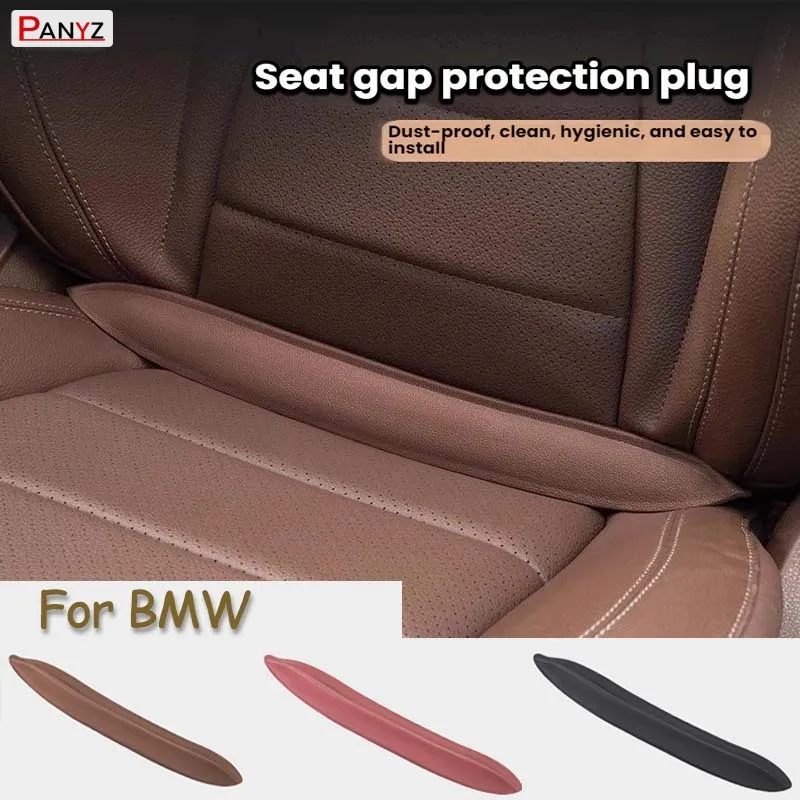 Relleno de espacio para asiento de coche, bloqueador de tira de relleno de hendiduras de asiento de coche EVA elástico, evita caídas para BMW 1 2 3 4 5 6 7 Series X1 X3 X4 X5