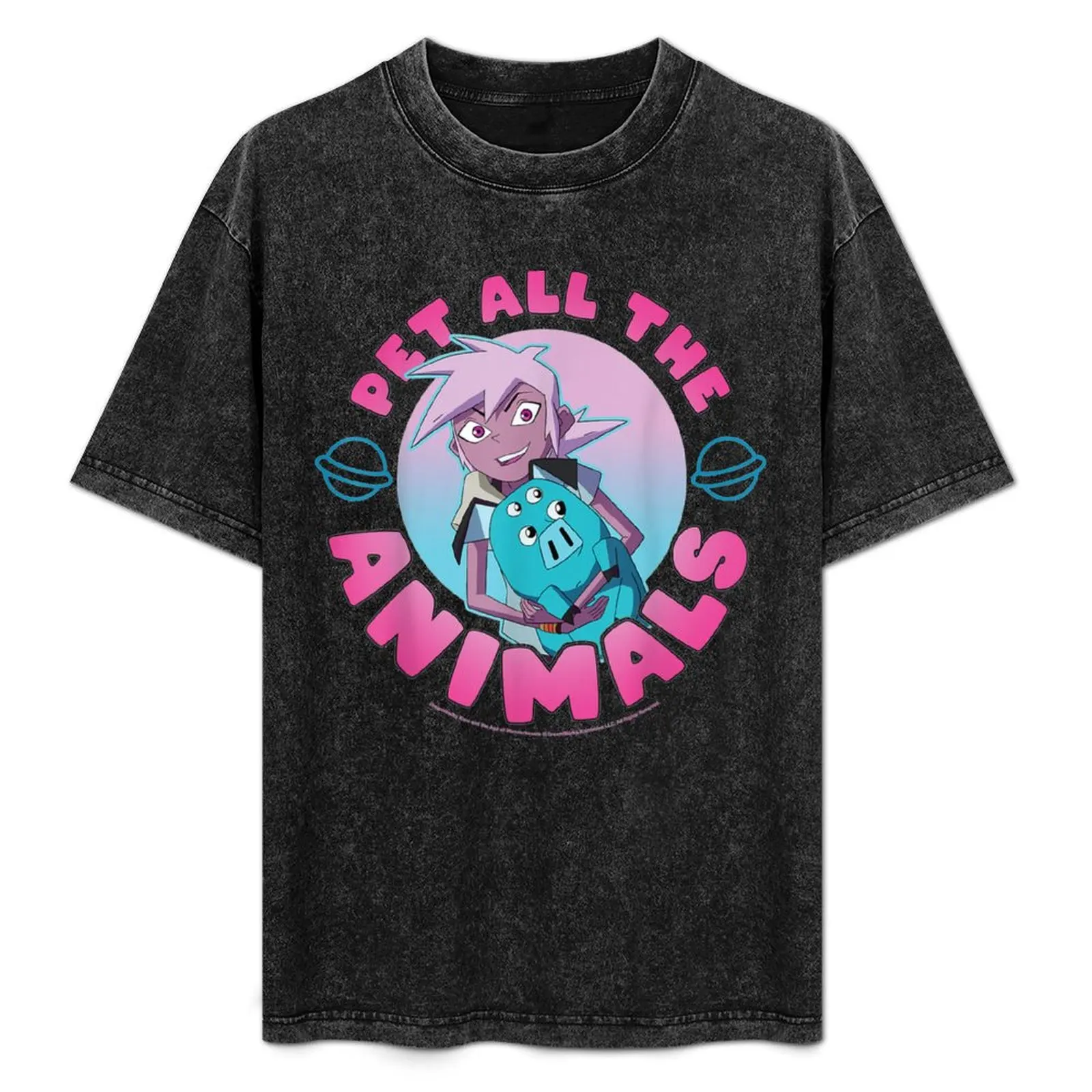 

Kipo And The Age Of Wonderbeasts Pet All The Animals T-Shirt Large Size Casual Short Sleeve Top