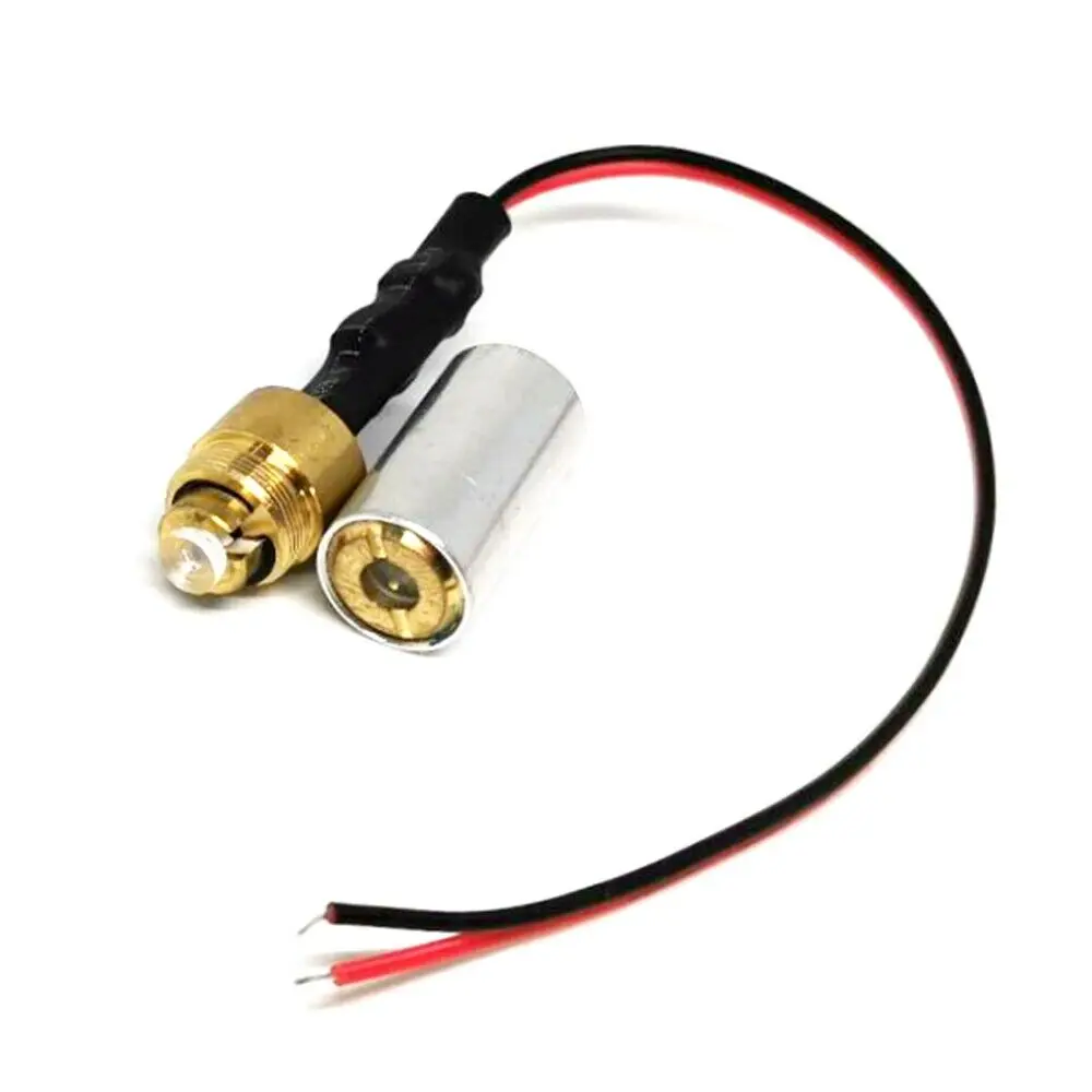 1Pc Industrieel/Lab 532nm 10Mw/30Mw Groene Dot Laserdiode Module 5V Met 12Mm Dia Koperen Behuizing