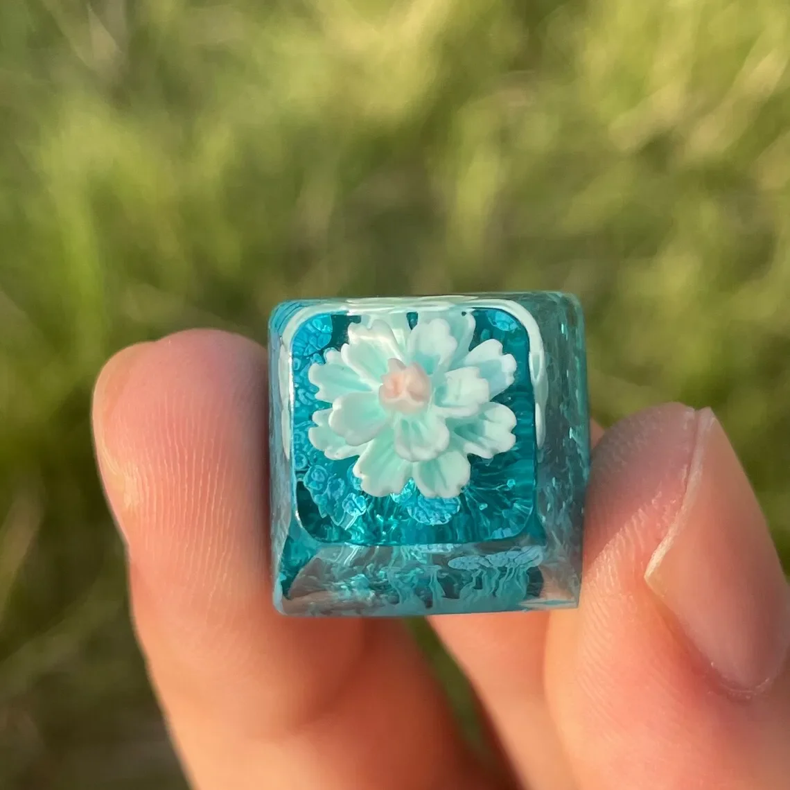 Handmade Nature Flower Keycaps Artisan Resin Luxurious DIY Gamer Mechanical Backlit Keyboard RGB Keycap For Anne Pro 2 GK64 87