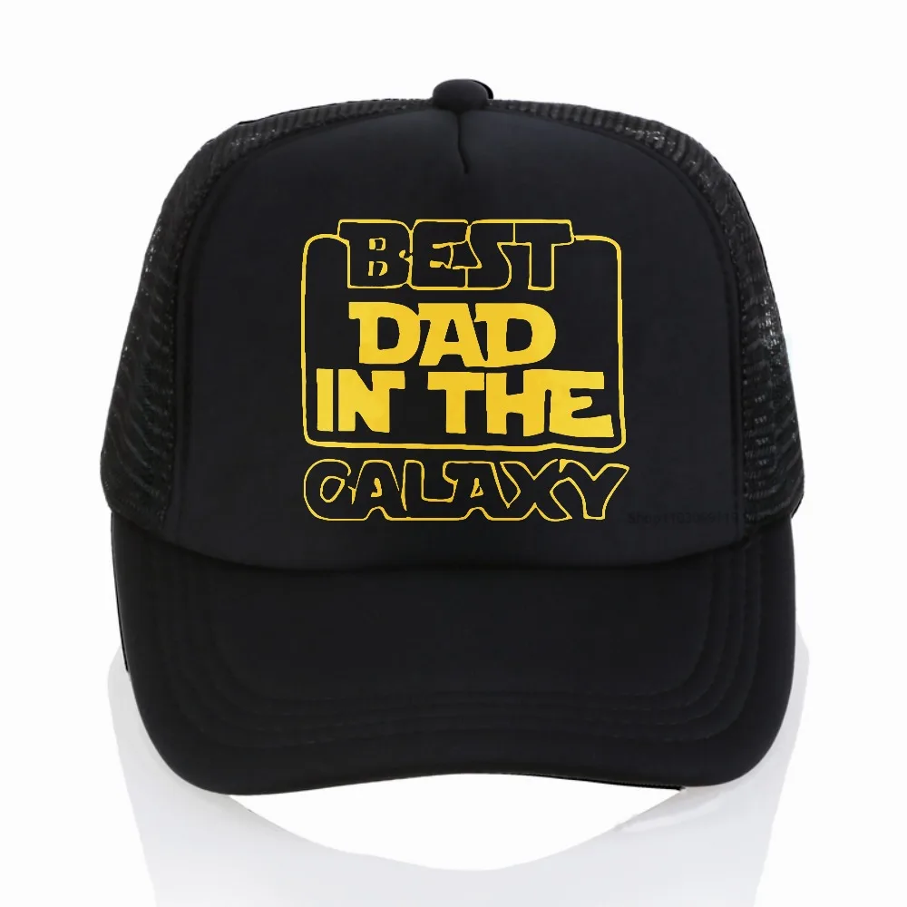 

Best Dad In The Galaxy hat Funny Fathers Day Present Birthday Gifts For Dad Men Husband Summer Mesh breathable Baseball Cap