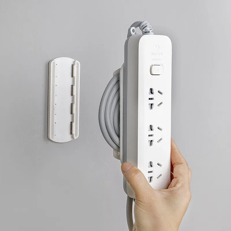 Socket Holder, Movable Winding Wall Mounted Router, Data Cable, Line Card, Wire Socket, Plug-In Board, Cable Organizer image 5