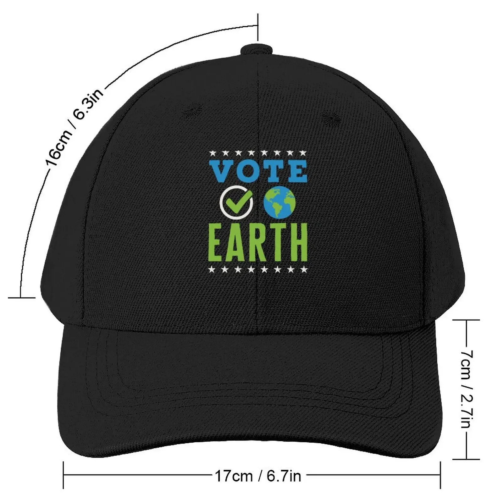 Vote Earth Environment Earth Day Environmental Activist Baseball Cap Anime Sun Cap Women's Hats For The Sun Men's