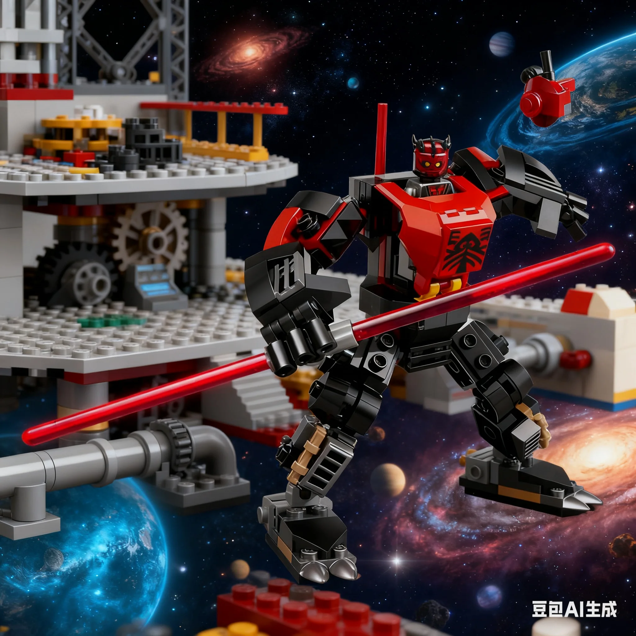 مكعبات بناء ليغو سلسلة حرب النجوم 75411 دارث مول القتالية الميكانيكية لعبة مكعبات البناء للأطفال هدية #2