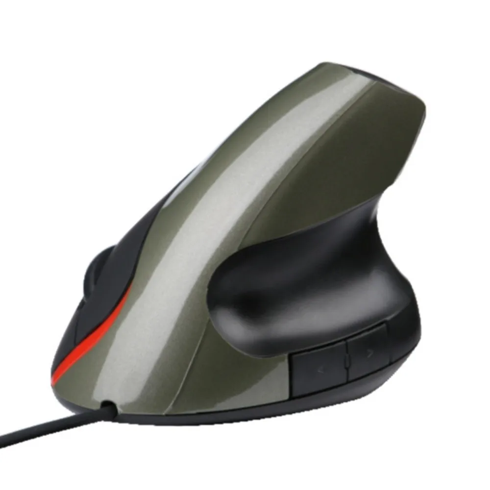 1600DPI Vertical Mouse Wrist Rest Vertical Shape USB Wired Mouse Ergonomic Design Photoelectric Computer Mice Laptop Use