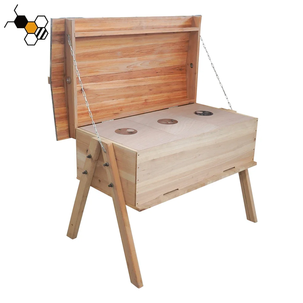 Hive For Bees 28 Frames Long Bee Hive Kenya Set Beehive Box Horizontal Bee Box Wooden Langstroth Top Bar Beehives