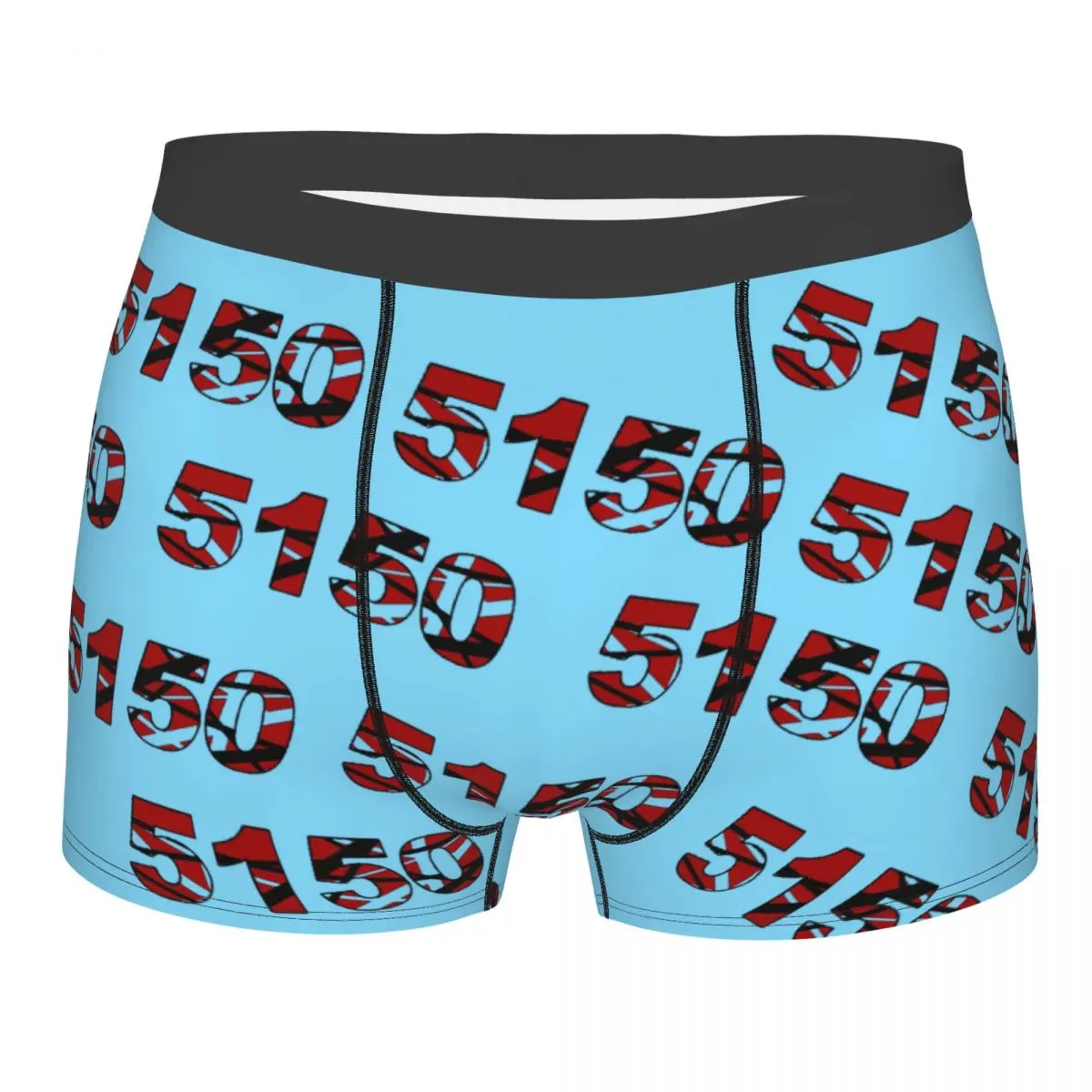 Slip Boxer da uomo 5150 slip Boxer mutande altamente traspiranti pantaloncini con stampa di alta qualità Idea regalo